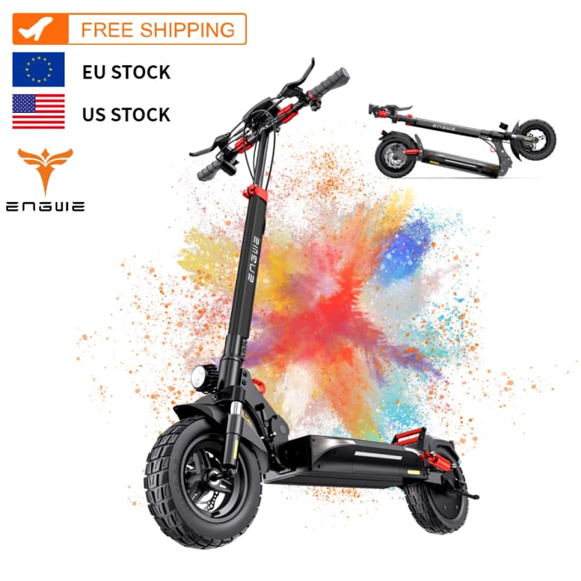ENGWE Y600 Elscooter – 830W Motor, 70 km Räckvidd, Hopfällbar Design
