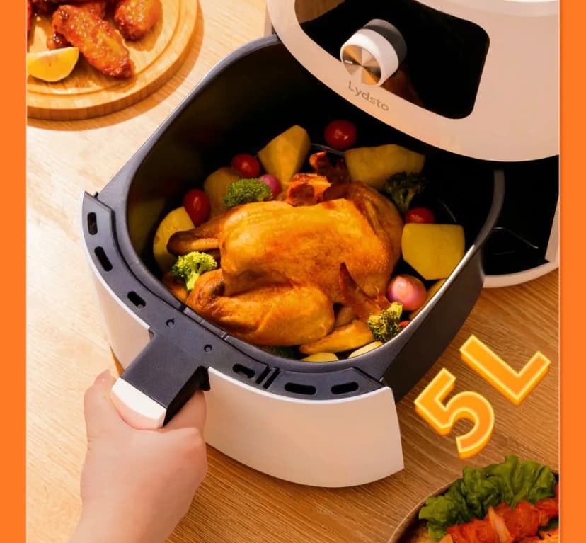 Lydsto 5L Smart Air Fryer – digital styrning, 1700 W, appintegration