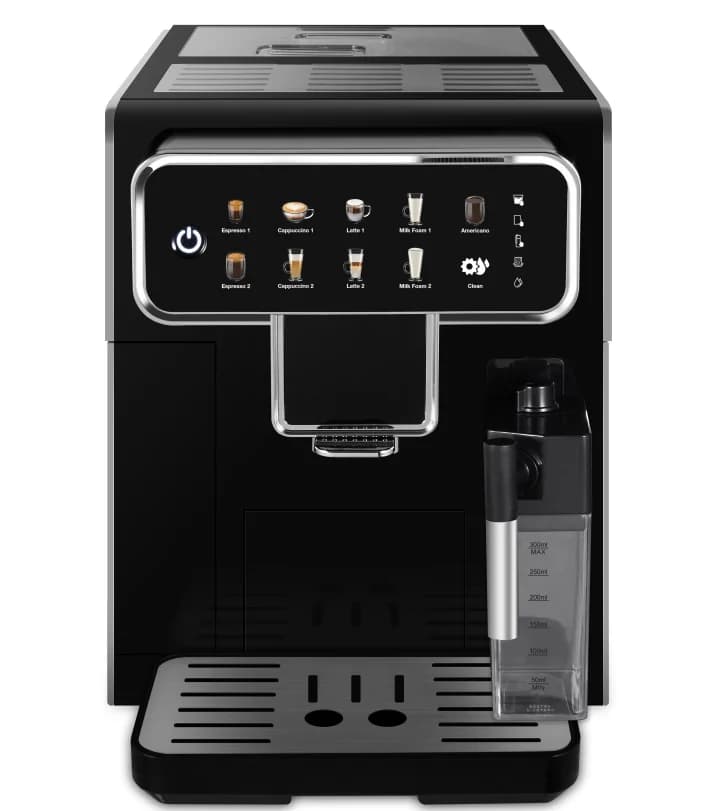 RON AM7203 – helautomatisk espressomaskin med kaffekvarn och mjölkskummare