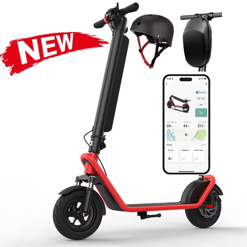 X11 hopfällbar elscooter – 10-tums breda däck, 45 km räckvidd, utbytbart batteri